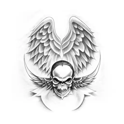 Angel Wings With Devil Wings