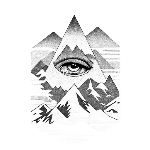 Mountain With Eye