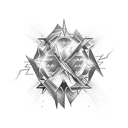 Dark Sky With Lightning