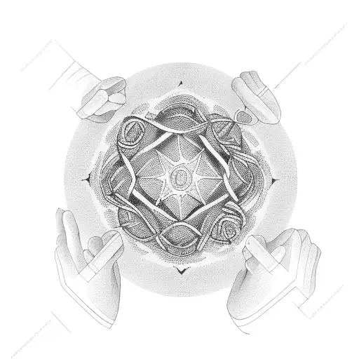 Five Brothers Standing In A Circle