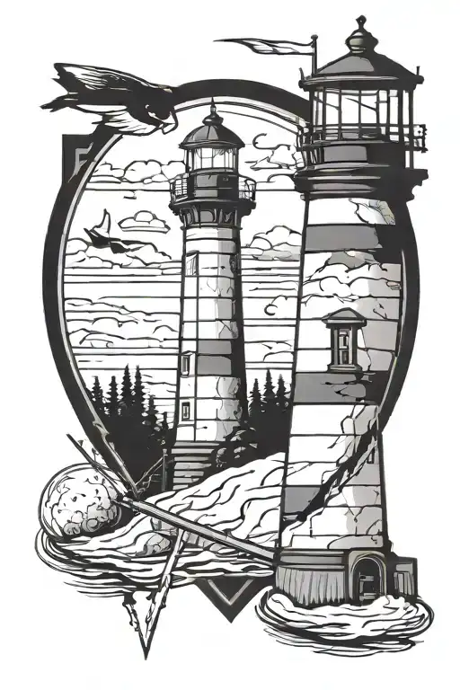 Lighthouse And Outdoor Hockey