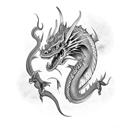 Ink Wash Dragon