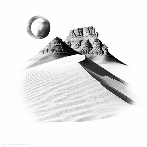 Namibia Dunes Fading Into Table Mountain