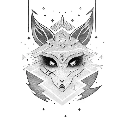 Woman Moon Star Sky Solid Black Gothic Emo