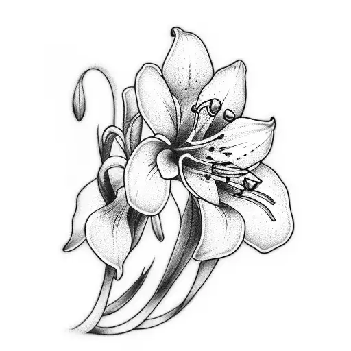 Lily With Lily Of The Valley