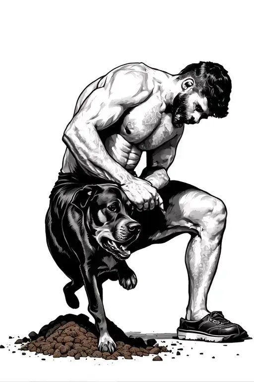 Guy Stepping In Dog Poop