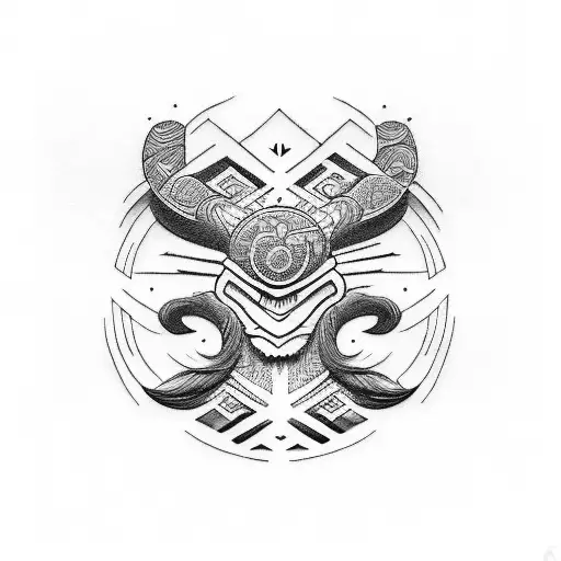 Design A Boss-themed Tattoo Incorporating Polynesian And Maori Sun