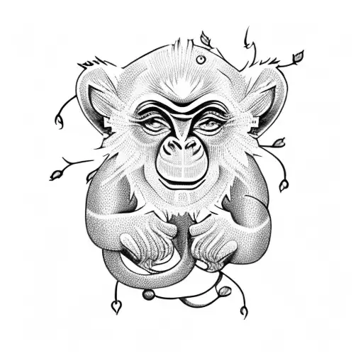 Purple Monkey In A Bubblegum Tree