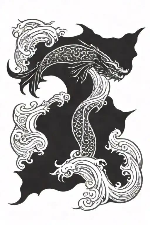 Leviathan In Stormy Ocean Wave Merging