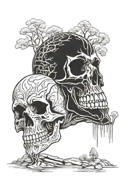 Skull Lighthing Forest