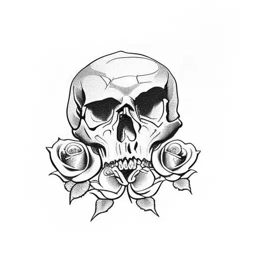 Skull And Roses
