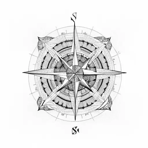 A Map Of Bahrain With A Compass Rose And Coordinates