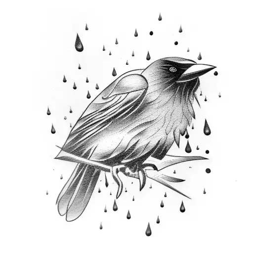 Crow Rain Cry Pain