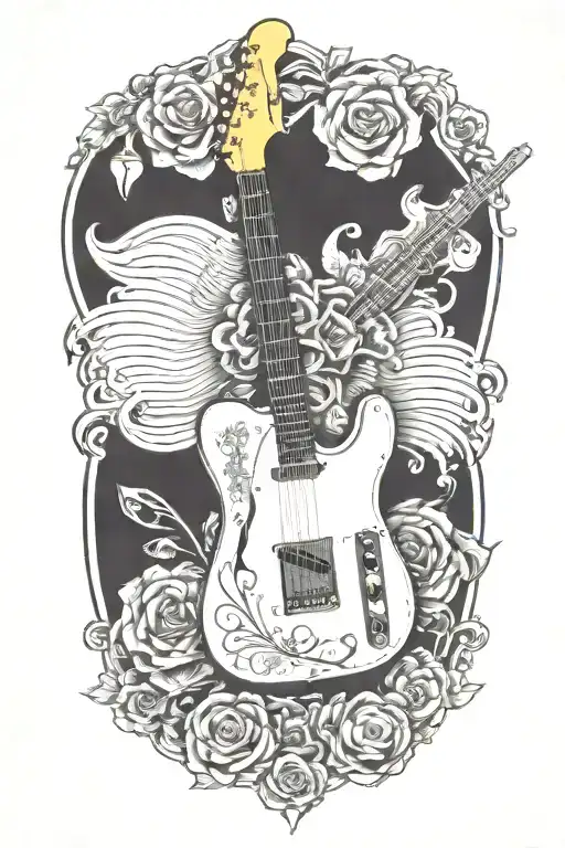 Preamp Tube And Telecaster Electric Guitar