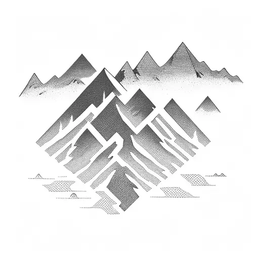 A Silhouette Of A Hiker Conquering A Mountain Peak