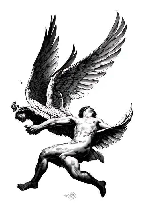 The Fall Of Icarus Falling