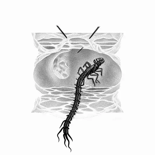 Centipede Attached To The Moon