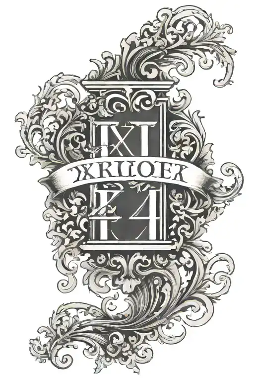 Write Since On The Top And Under That Write Xxi Xii Mmi In Roman With A Classy Font