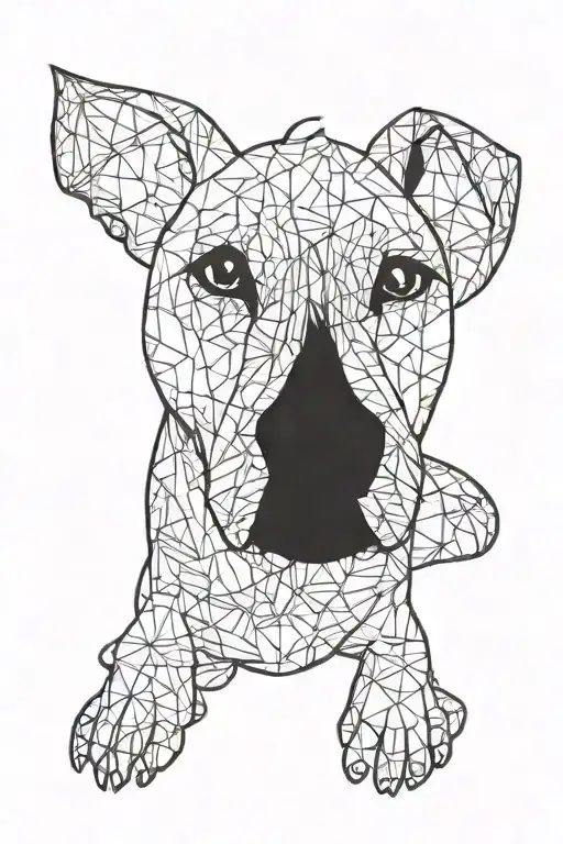 Dog Shape Line