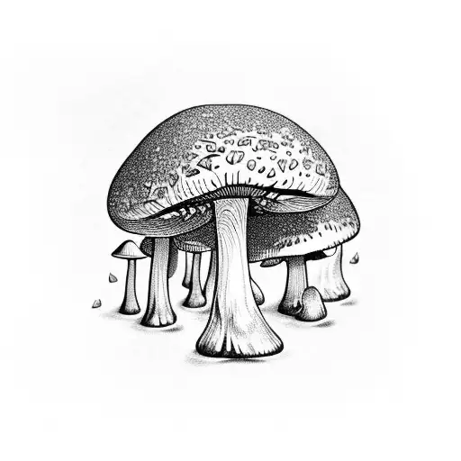 Forest Floor Mushrooms Animals