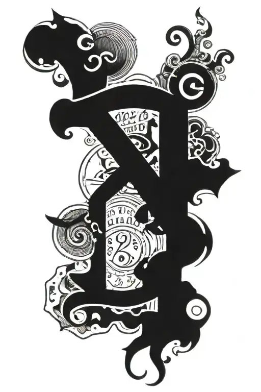 Made Letters And Money Symbols