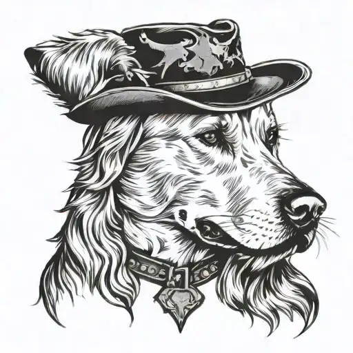 Cowboy Golden Retriever