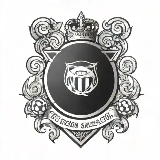 A Stylized El Salvador National Soccer Team Crest Incorporating Traditional Salvadoran Symbols