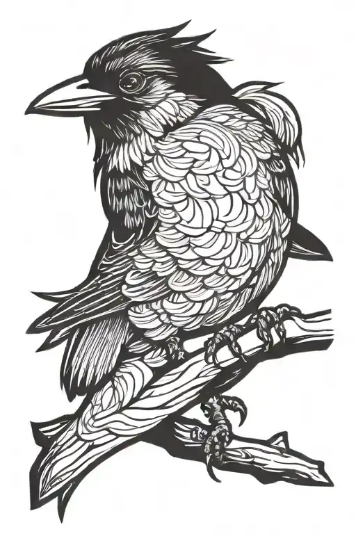 Phoniex Bird Perched