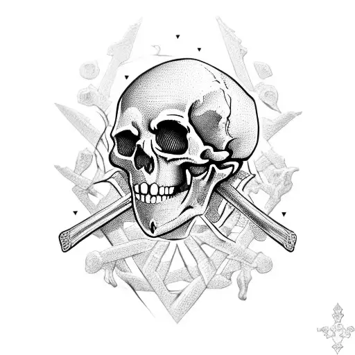 Medieval Skeleton In Power