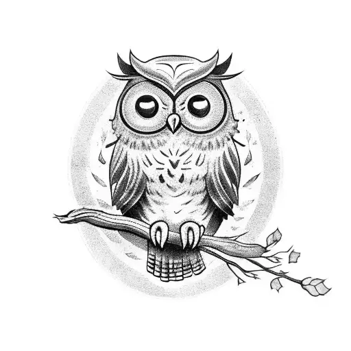 An Owl Holding A Scale Balancing A Hawk And Dove