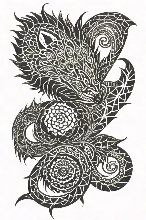 Aboriginal Forearm Wrap With Animal Tracks And Echidna