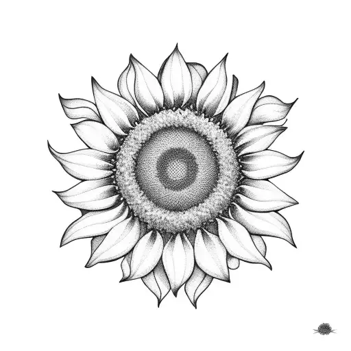 Sunflower Made Of The Name Emma