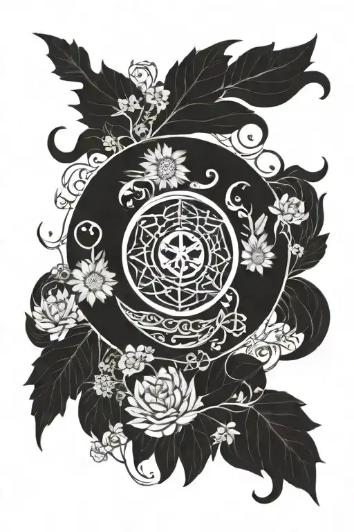 Wiccan Sun Moon Peace Symbol