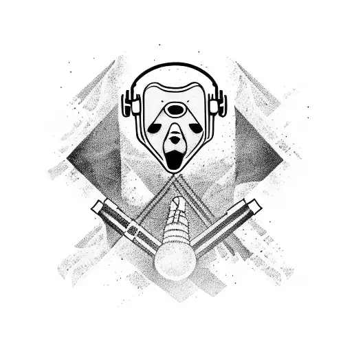 Rock Band Logo Incorporating A Dog