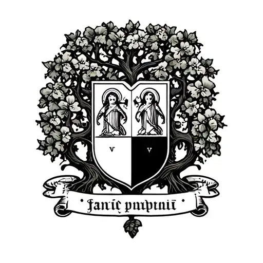 Irish Family Treen With Crest Symbol Incorporated