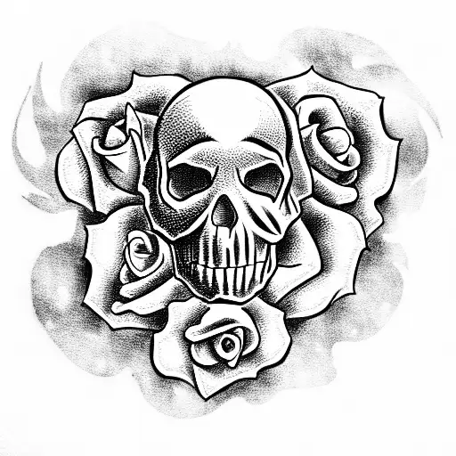 Skull And Roses