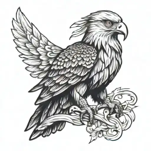 Eagle With Houglasses In Arm Sleeve