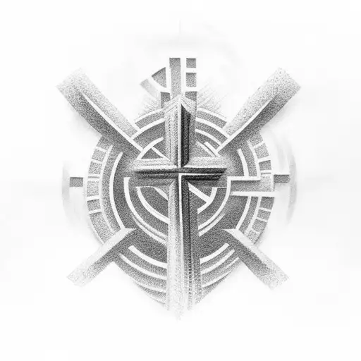 Christian Cross Back