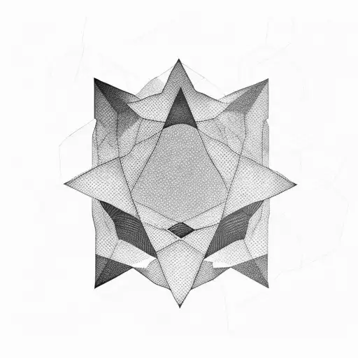 Bold Black Geometric Glass Shards