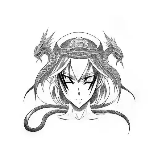 Anime Esdeath With A Snake