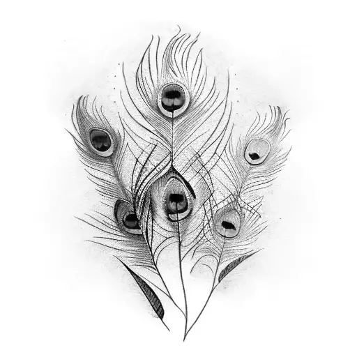 Omkar With Peacock Feather