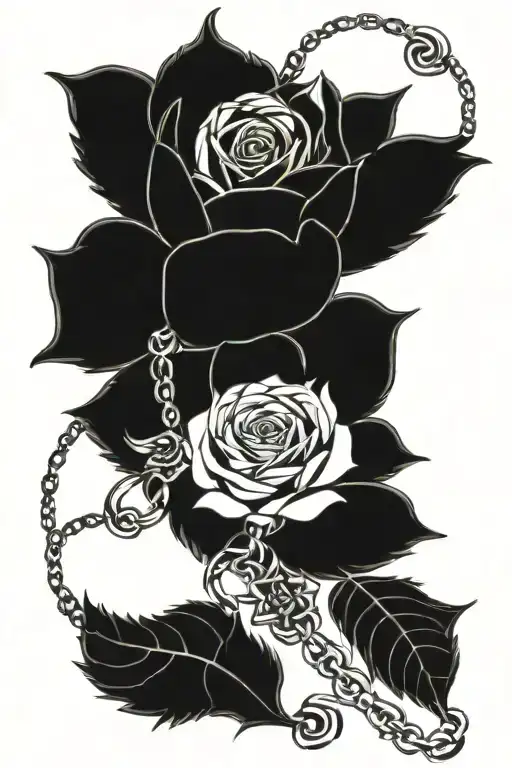 Rose Sunflower Rosary Intertwined