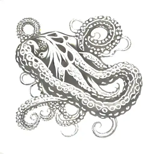 Brushwork Octopus Tentacle Wrapped