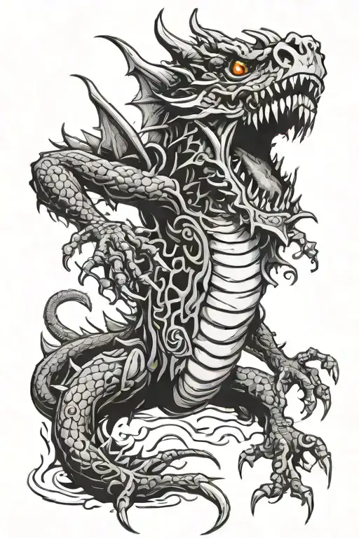 Zombie Dragon Fusion Horror