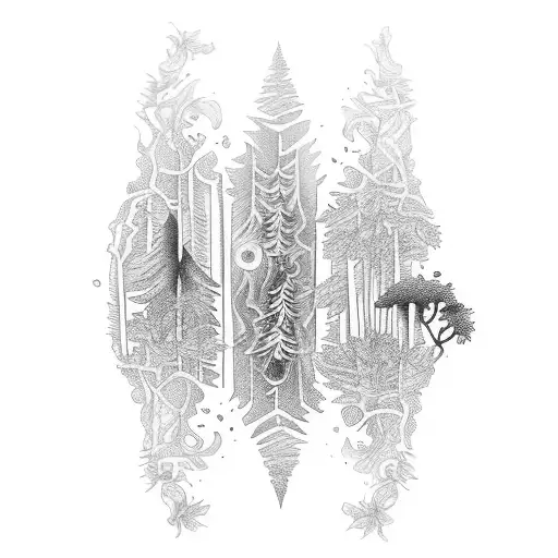 Trippy Forest Garden Arm Sleeve