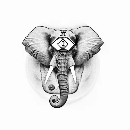 Elephant With Letter R