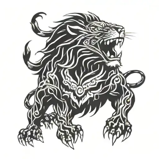 Shishi Lion Roaring