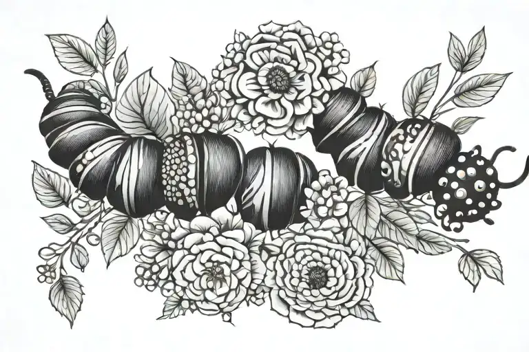 Floral Caterpillar