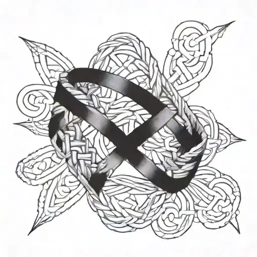 Woven Cross Wrapping Ring Finger