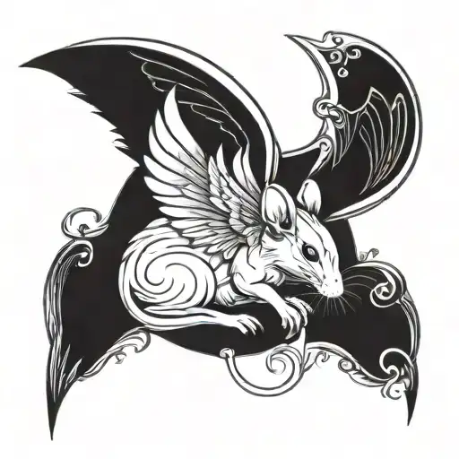 Mouse With Angel Wings